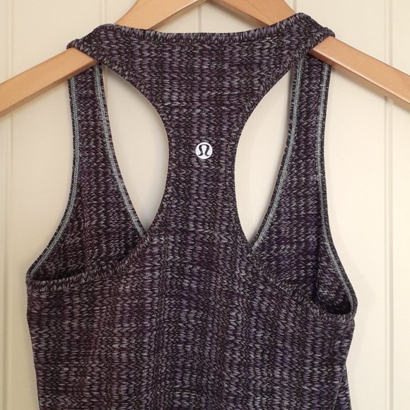 Lululemon Cool Racerback Extra Long Tank in Ziggy Wee Caspian Purple Size 4 - Picture 6 of 8